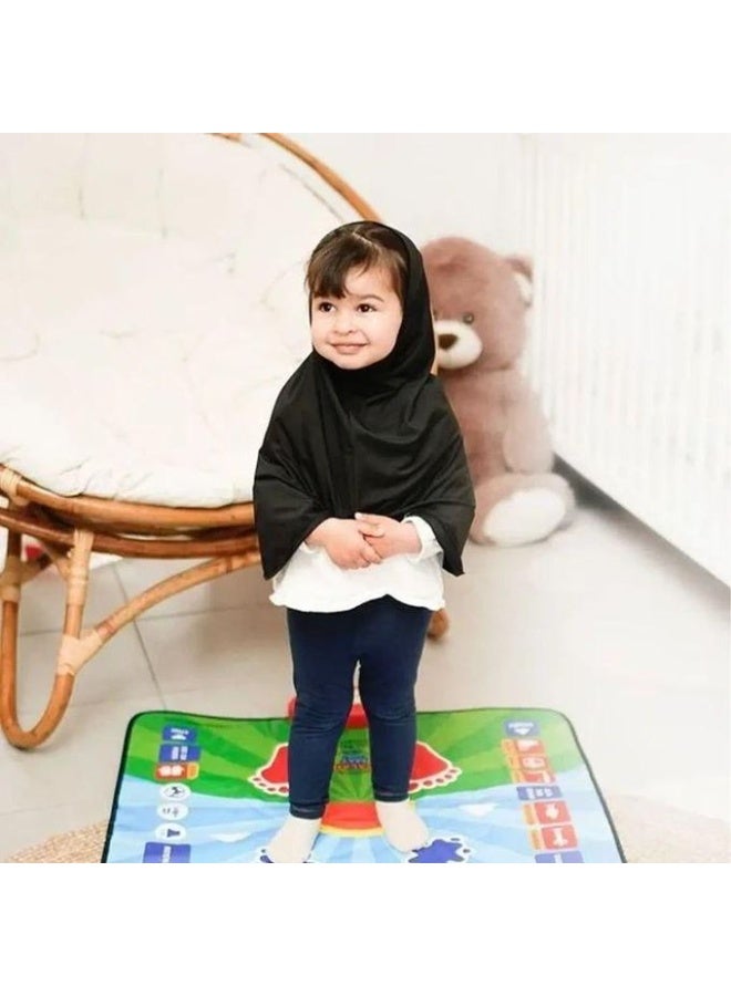 سجادة الصلاة الذكية للأطفال – تعليم تفاعلي بخطوات الصلاة – 36 زرًا حساسًا باللمس – تدعم 7 لغات – تلاوة سور وأدعية – مقاومة للماء والحريق – فصل تلقائي للطاقة – أداة تعليمية آمنة ومبتكرة – الحجم التقريبي 115*70 سم – مناسبة لجميع الأعمار والمراحل - Image 5